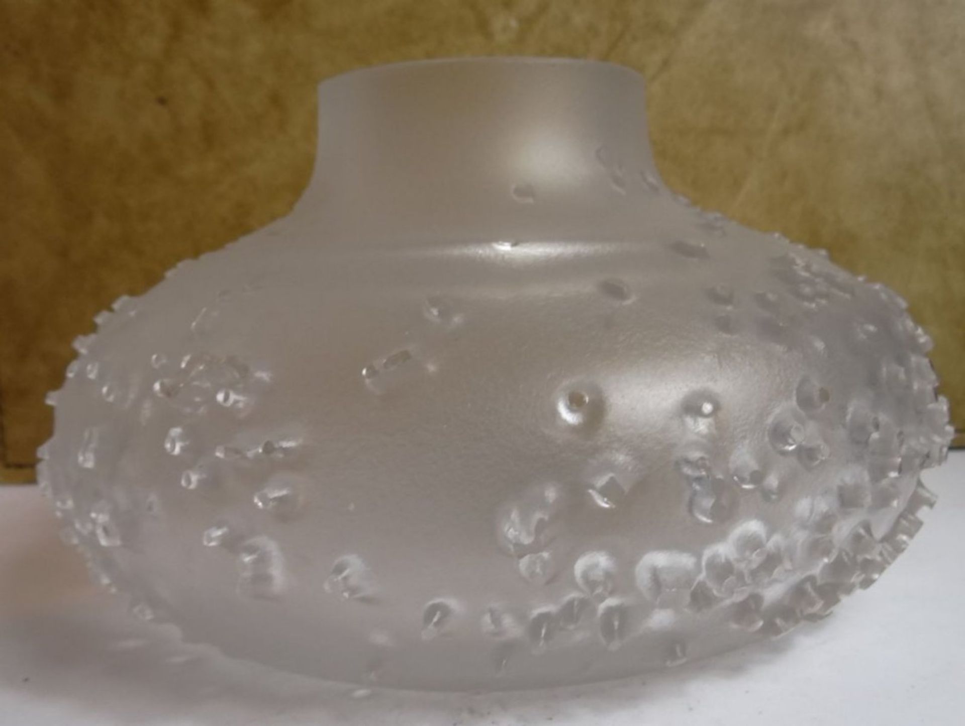flache Vase mit Noppen "Peill", H-12 cm, D-21 cm - Bild 2 aus 9
