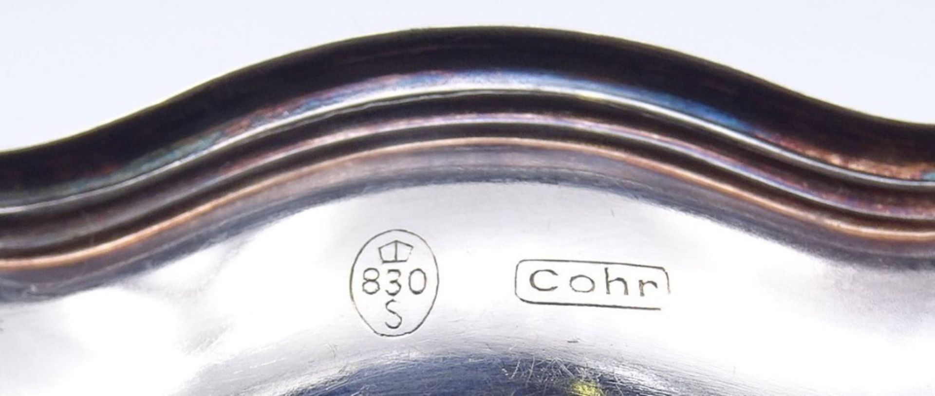 kl. Schälchen,"Cohr" Dänemark,Silber 0.830, Gravur Faaborg 1938-5-9-1963 Rotary International,D- - Bild 4 aus 4