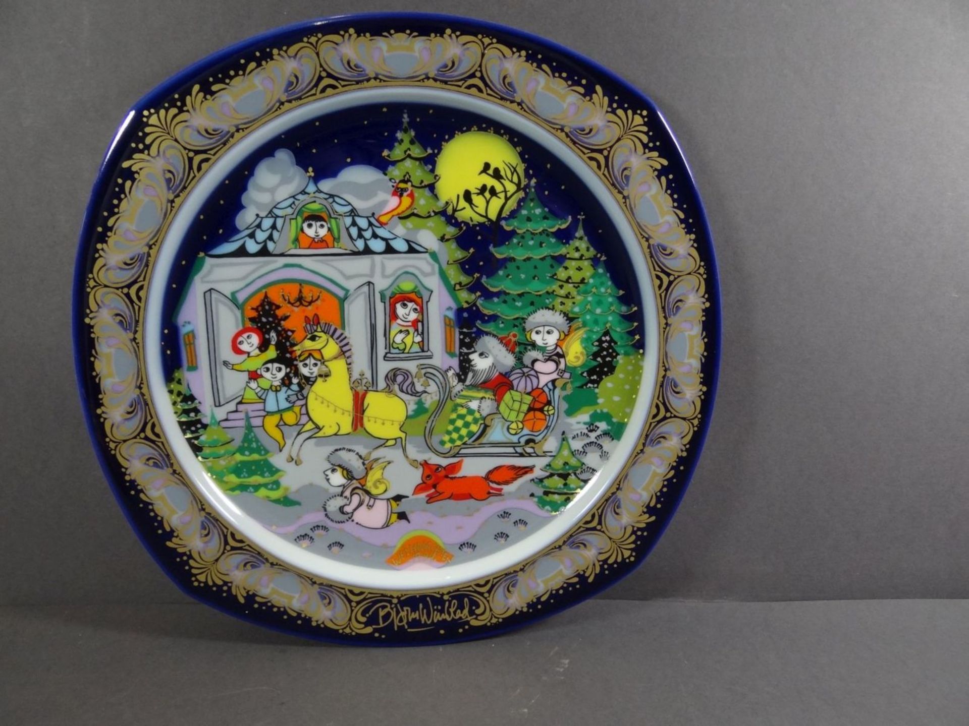 12x Rosenthal Weihnachtsteller, 1983-1994, Entw. B.Winblad, D-29 cm - Bild 6 aus 10