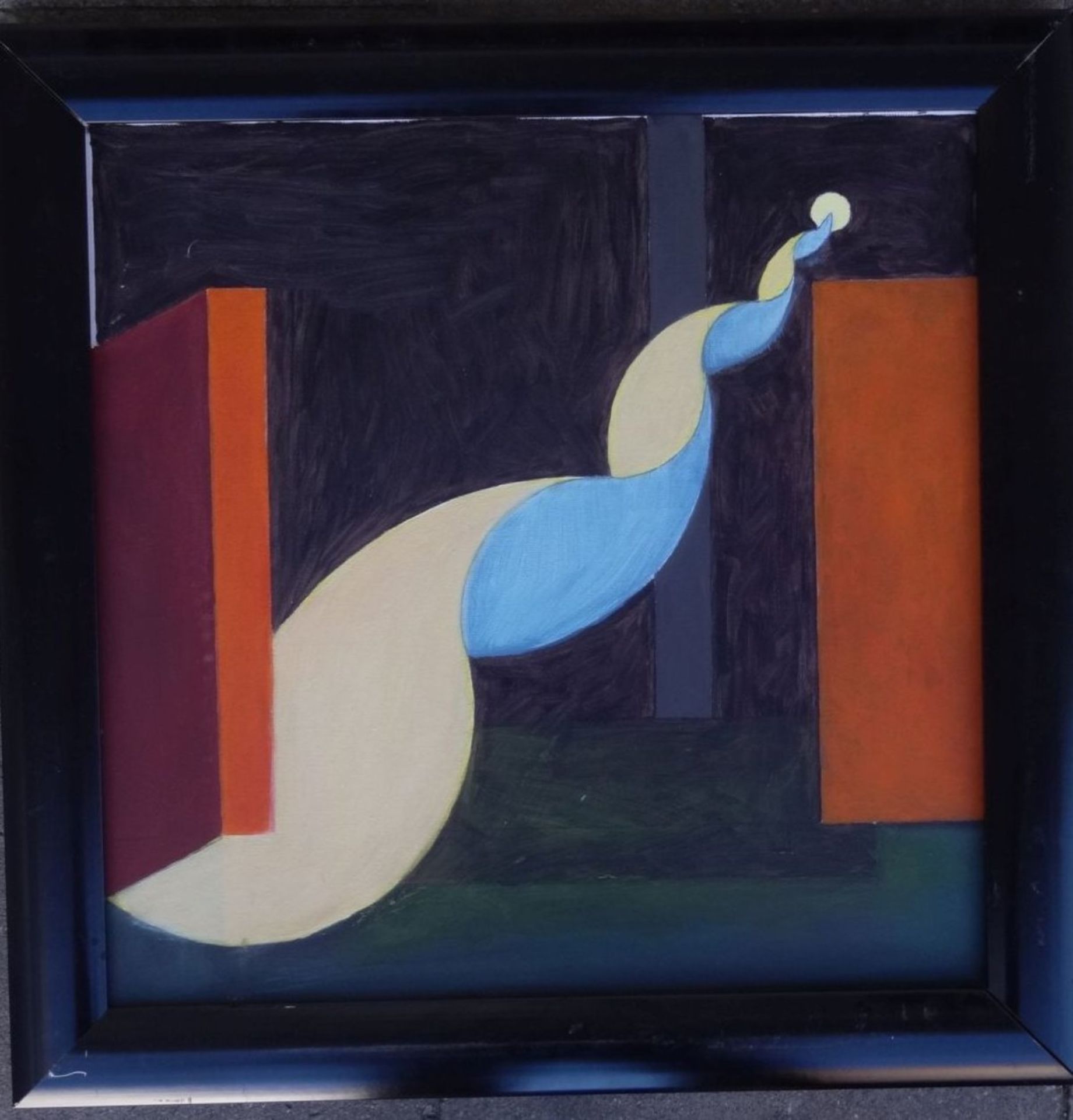 unsigniert, wohl K.E.Bück, ohne Titel, Öl/Leinen, gerahmt, RG 60x58 cm - Image 4 of 5