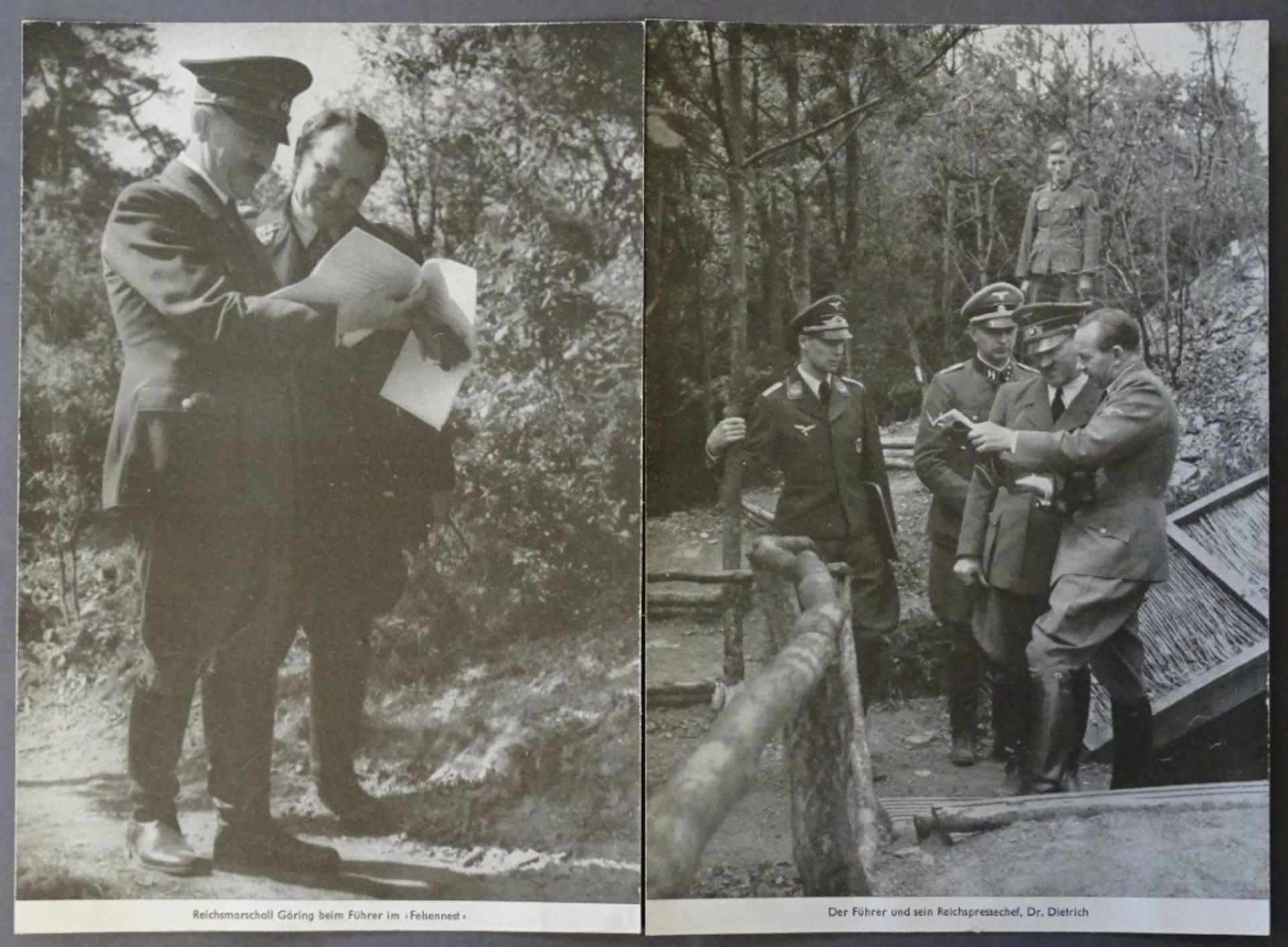 2 Bilder der Führer und Reichsmarschall Göring, je 25 x 17 cm - Bild 2 aus 2