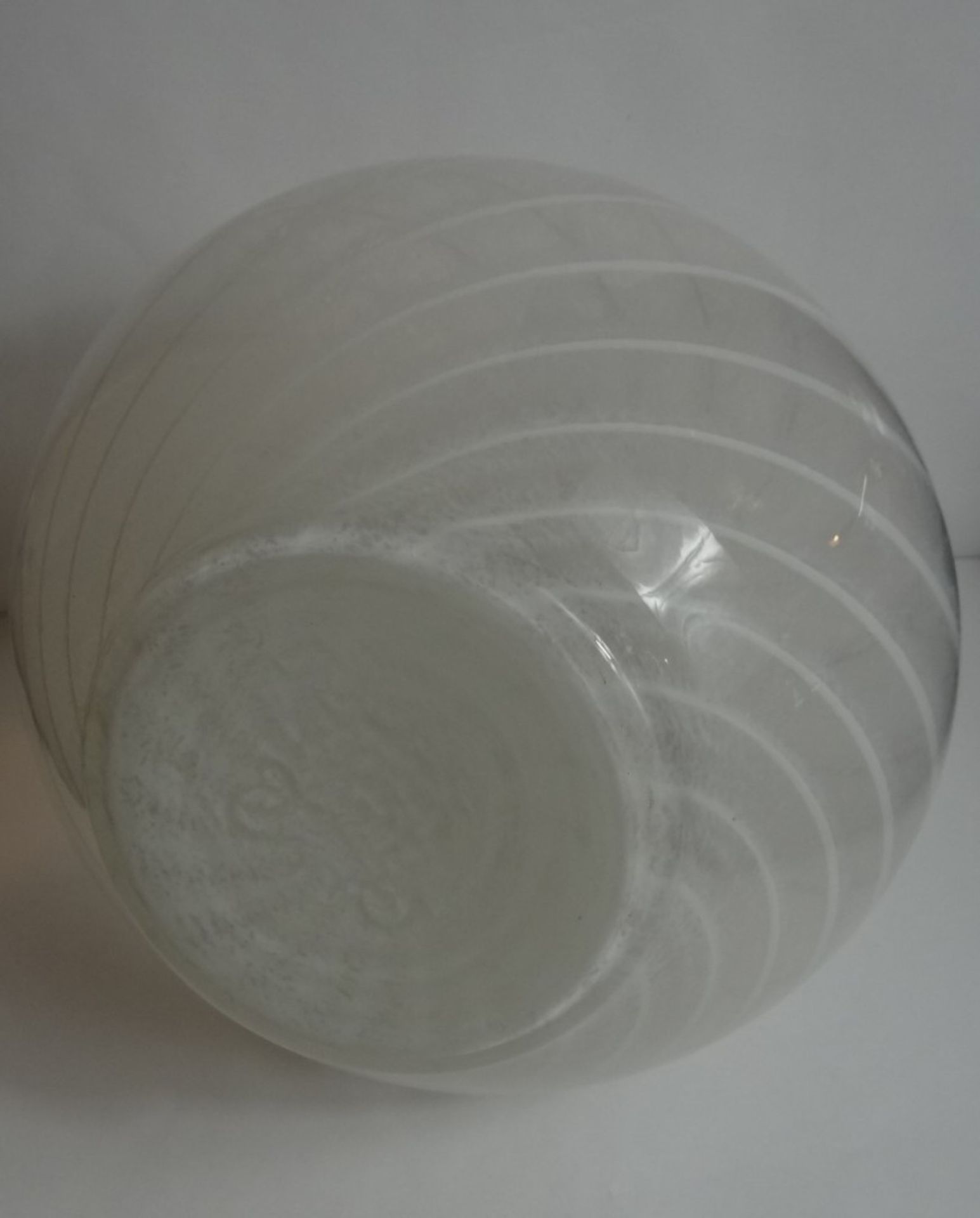 bauchige Kunstglasvase, H-24cm, D-23cm - Bild 5 aus 6