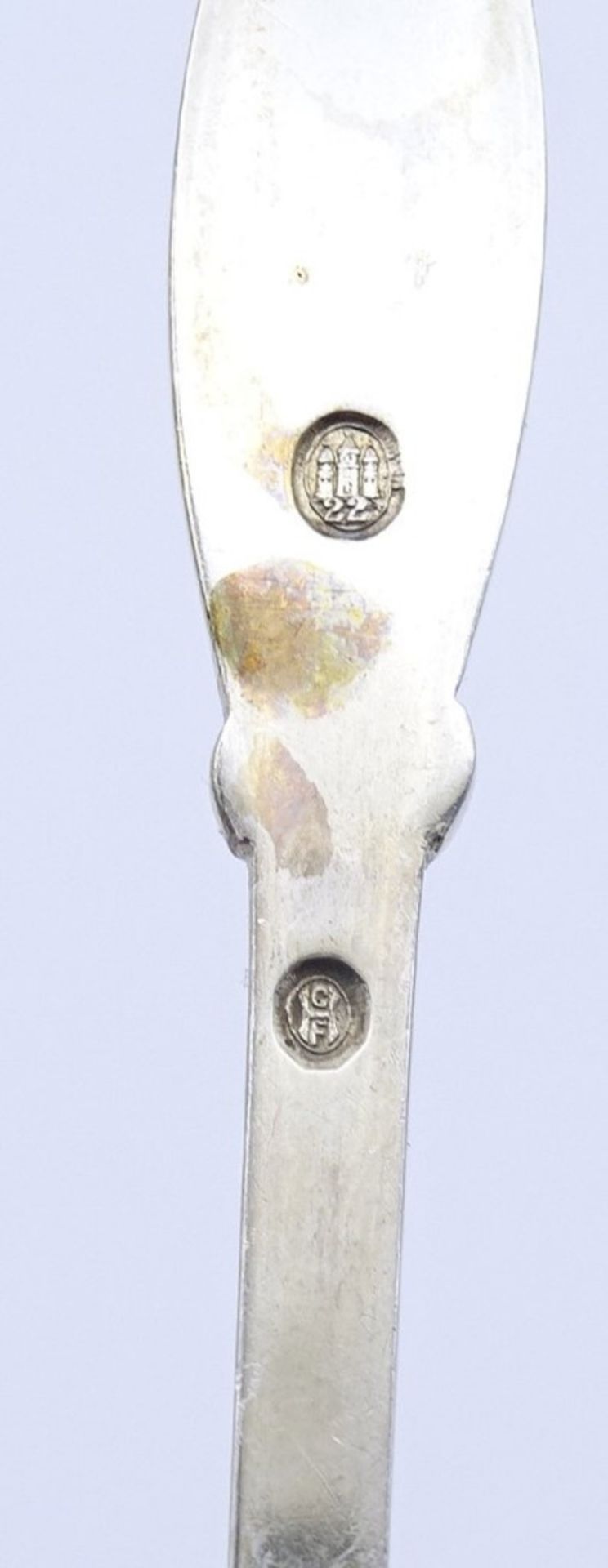 Sahnelöffel,Silber,Copenhagen, 1922, L- 14,5cm, 20,3g. - Bild 3 aus 3