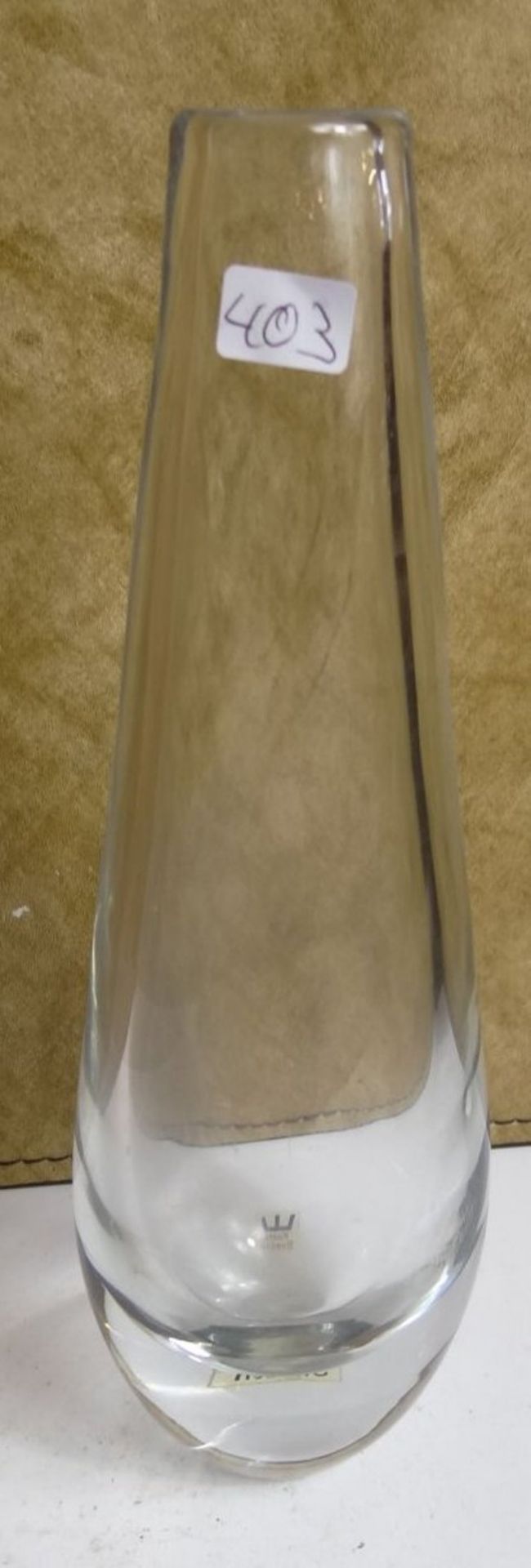 hohe Kunstglasvase "Kosta", H-24 cm
