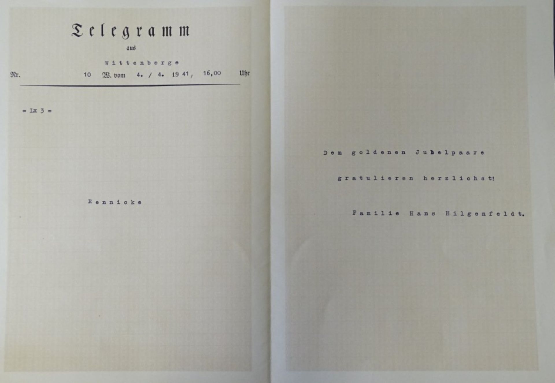 2 Telegramme "Deutsche Reichspost", 1932 + 1941 - Bild 3 aus 6