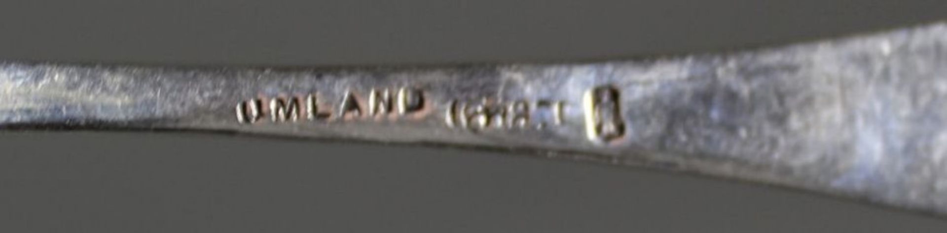 4x Teelöffel, 800er Silber, Meister Umland, 20er Jahre, zus. 63gr., L-13cm. - Bild 3 aus 3