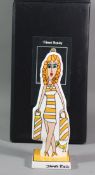 Goebel-Figur "Shopping Girl", Artis Orbis, Entw. James Rizzi, orig. Karton, ca. H-13,5cm.