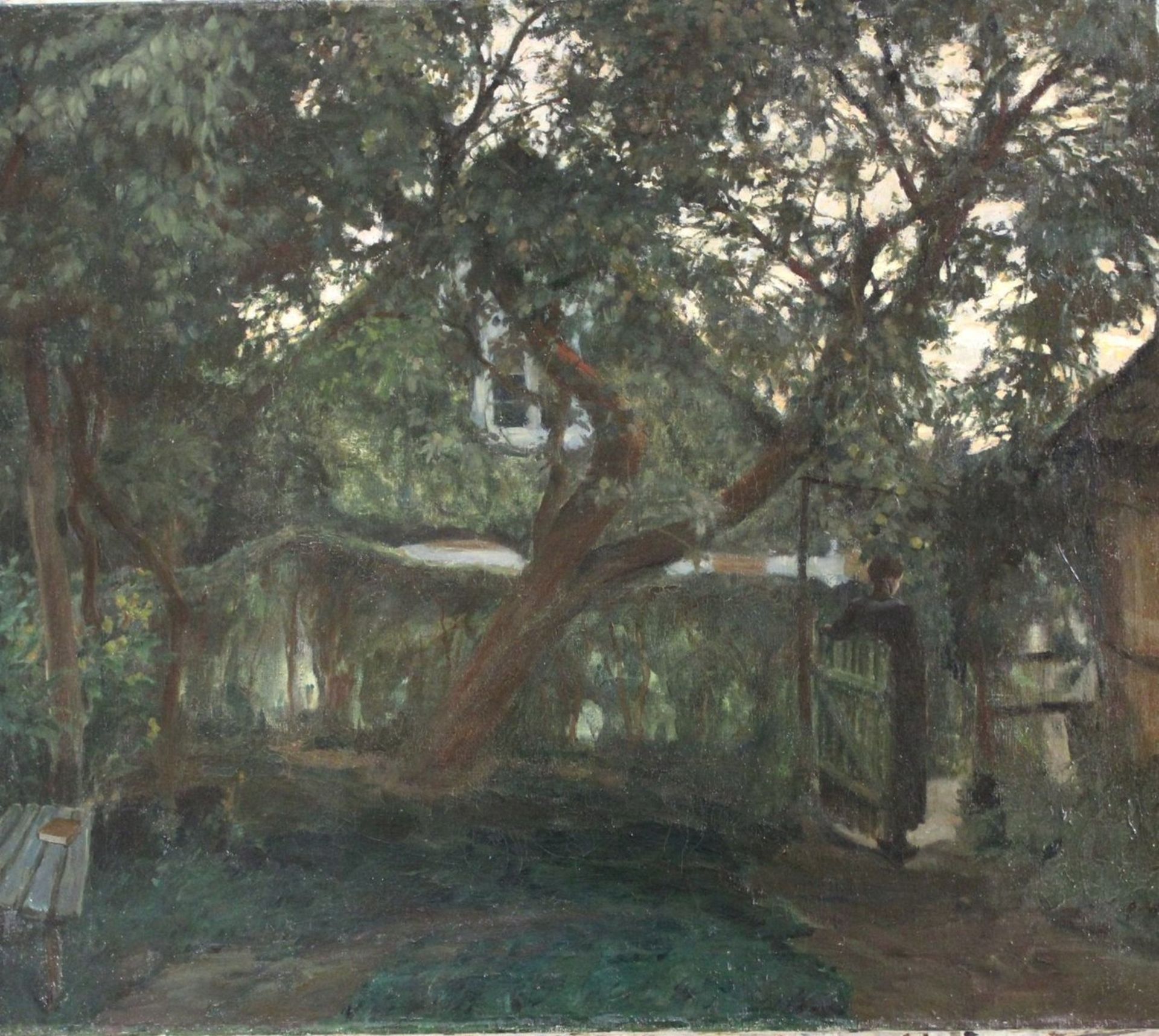 Otto ROLOFF (1882-1985), Abenddämmerung bei Otterndorf, Öl/Leinwand, ungerahmt, ca. 83 x 70cm,,