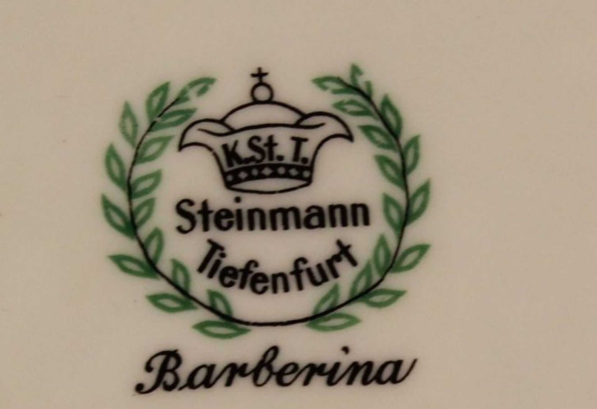 Schale, Steinmann Tiefenfurth, Barberina, H-6,5cm B-32,5cm. - Bild 3 aus 3