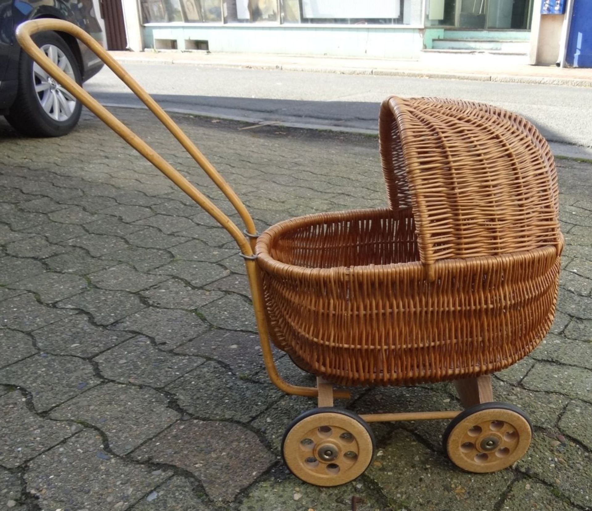 Korb-Puppenwagen, -60 cm, L-70 cm - Image 2 of 6