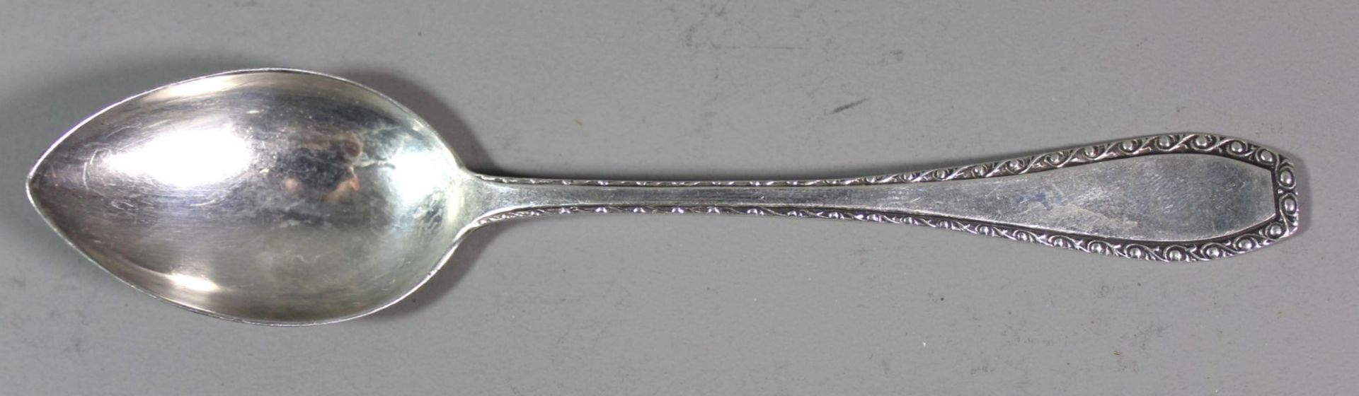 4x Teelöffel, 800er Silber, Meister Umland, 20er Jahre, zus. 63gr., L-13cm. - Bild 2 aus 3