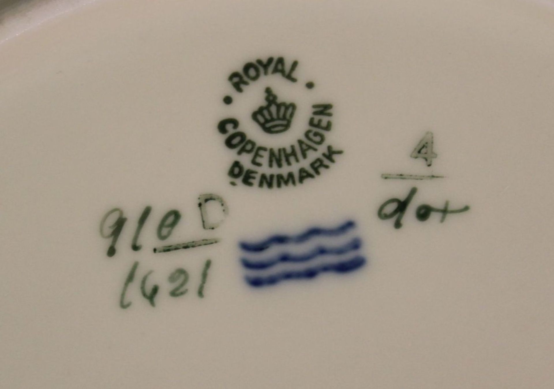 3 Speiseteller, Royal Copenhagen, Frijsenborg, D-25,5cm - Image 2 of 2