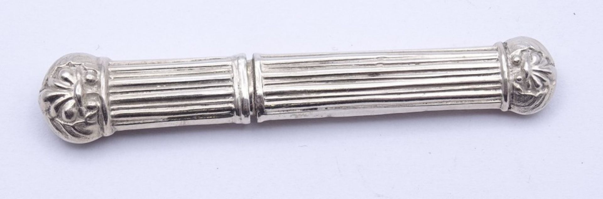 Nähnadel oder Zahnstocher Behälter,Silber, 7,2cm, 5,7 g. - Bild 2 aus 3
