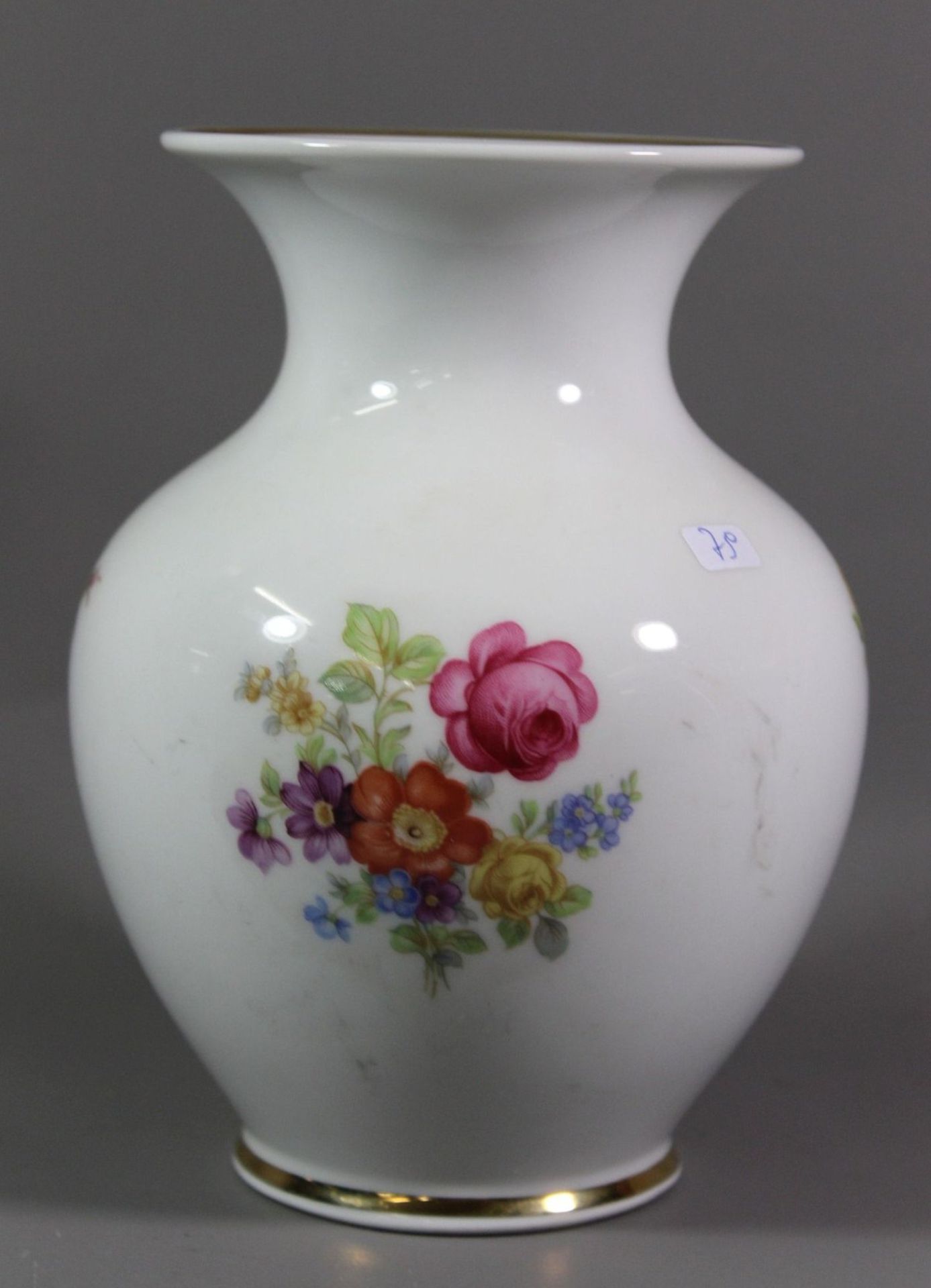 Vase, Schumann/Arzberg, florales Dekor, H-17cm.