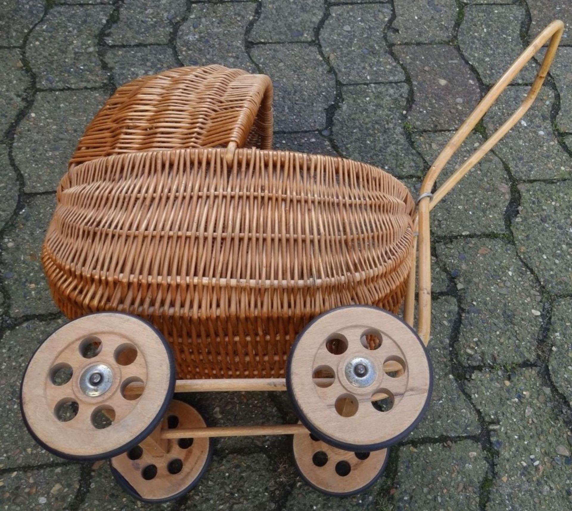 Korb-Puppenwagen, -60 cm, L-70 cm - Image 6 of 6