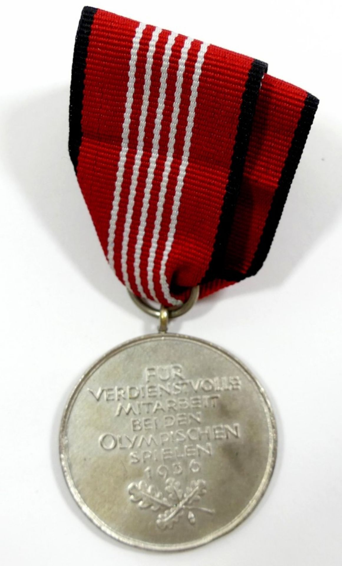 Medaille "Für verdienstvolle Mitarbeit bei den Olympischen Spielen 1936", versilbert
