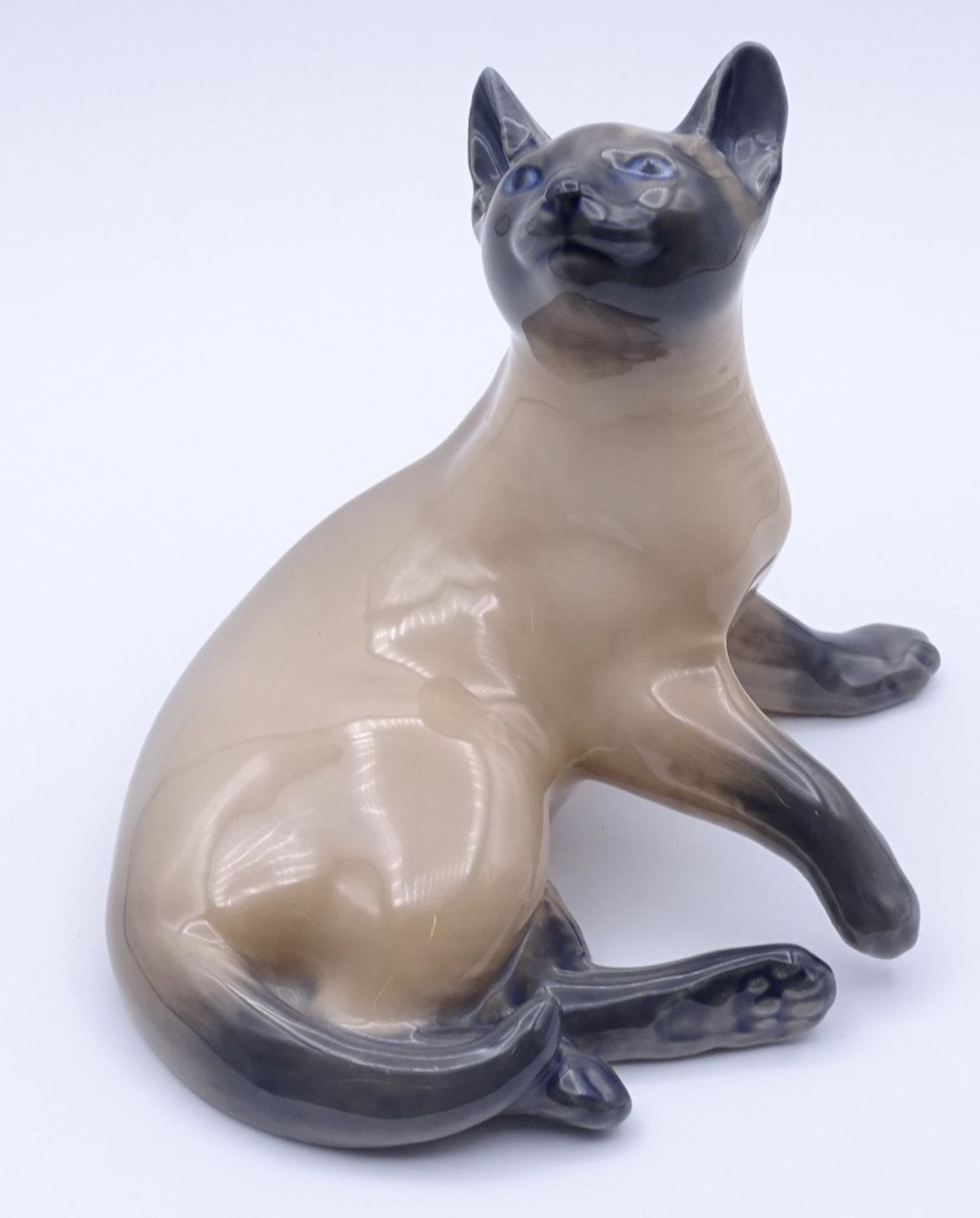Liegende Siamkatze "Royal Copenhagen", Mod.Nr. 2862, H- 10,0cm,L- 13cm