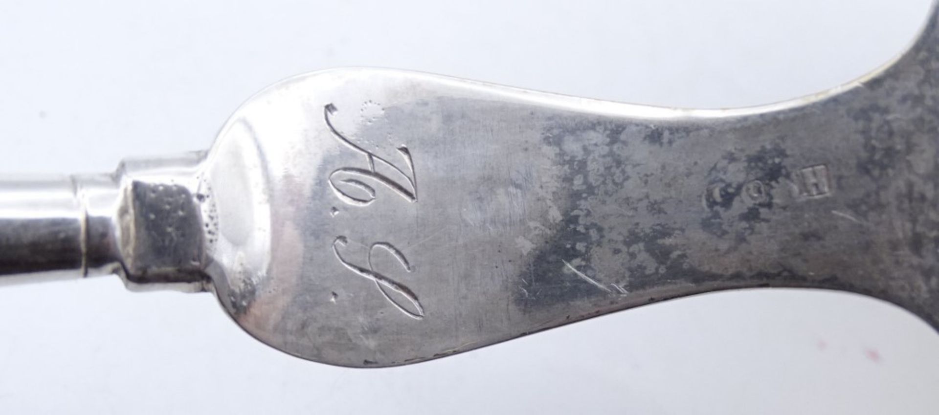 Alte Suppenkelle mit Beingriff,Silber, L- 38cm - Bild 4 aus 5