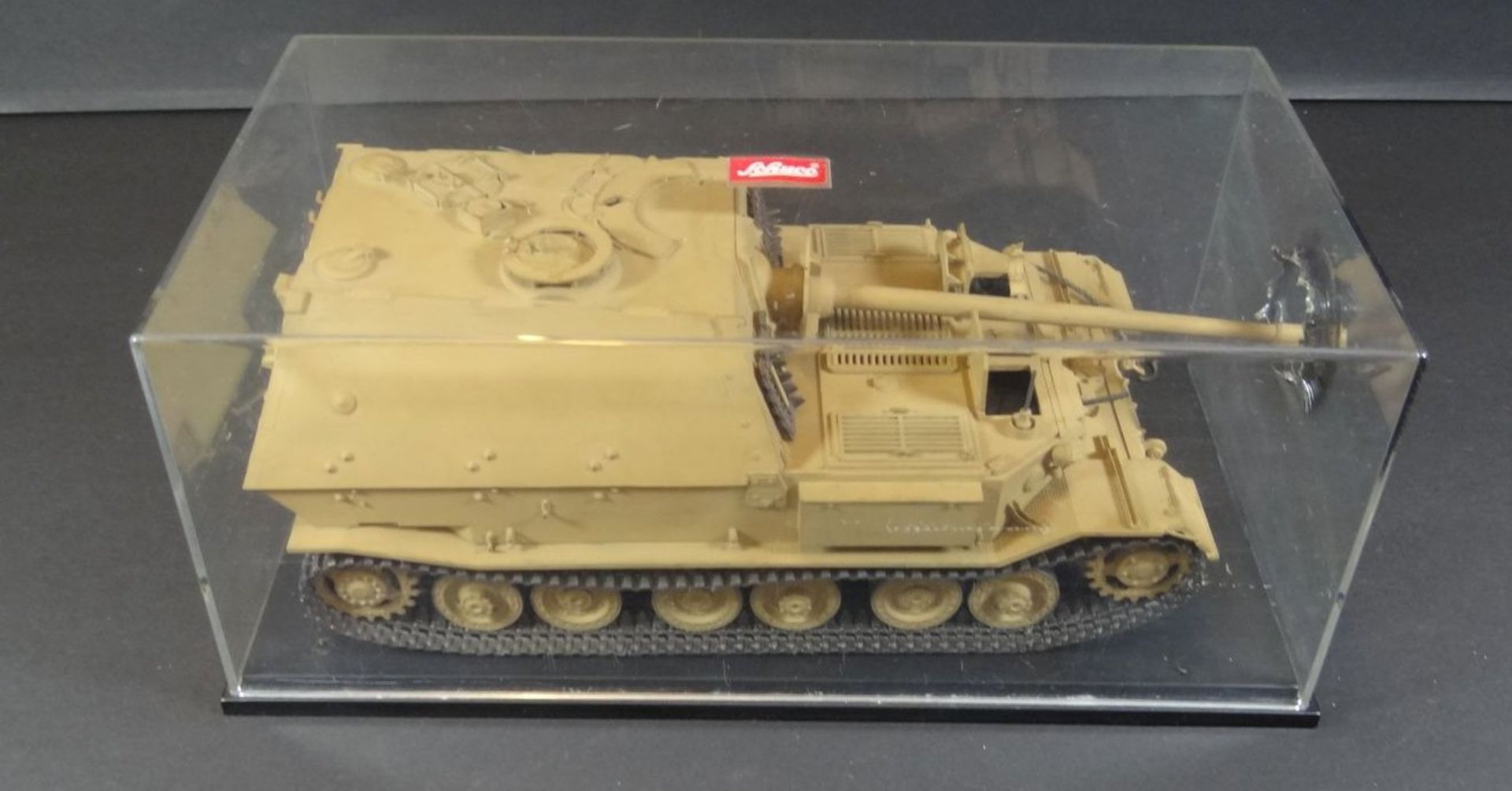 Modellbau-Panzer "Tiger" 2.WK, in Plexiglas, Kasten H-10,5 cm, 23x15 cm - Bild 7 aus 9