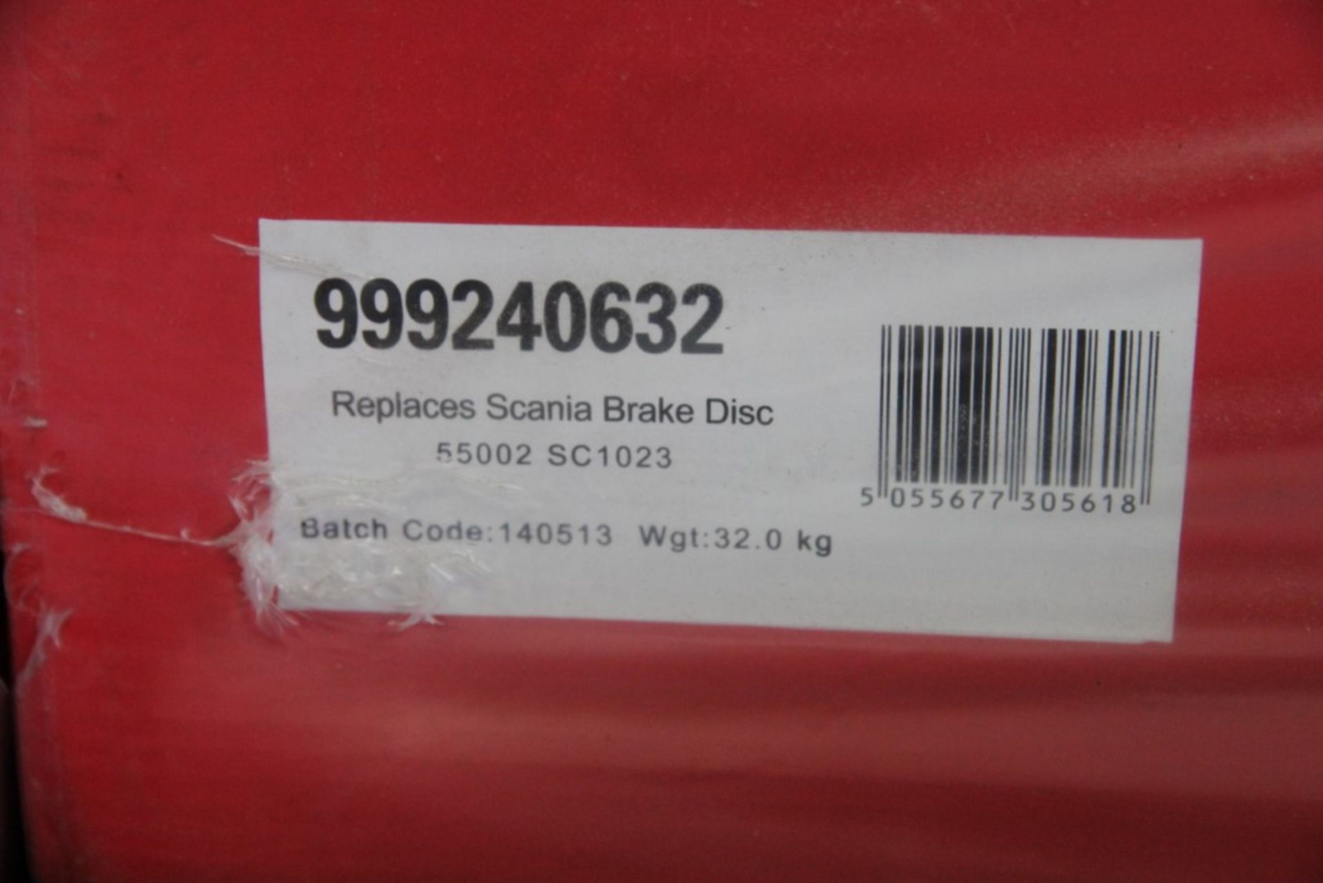 Scania / Montracon Brake Disc (6 of), Scania P/N: 55002 / SC1023 - Image 2 of 2