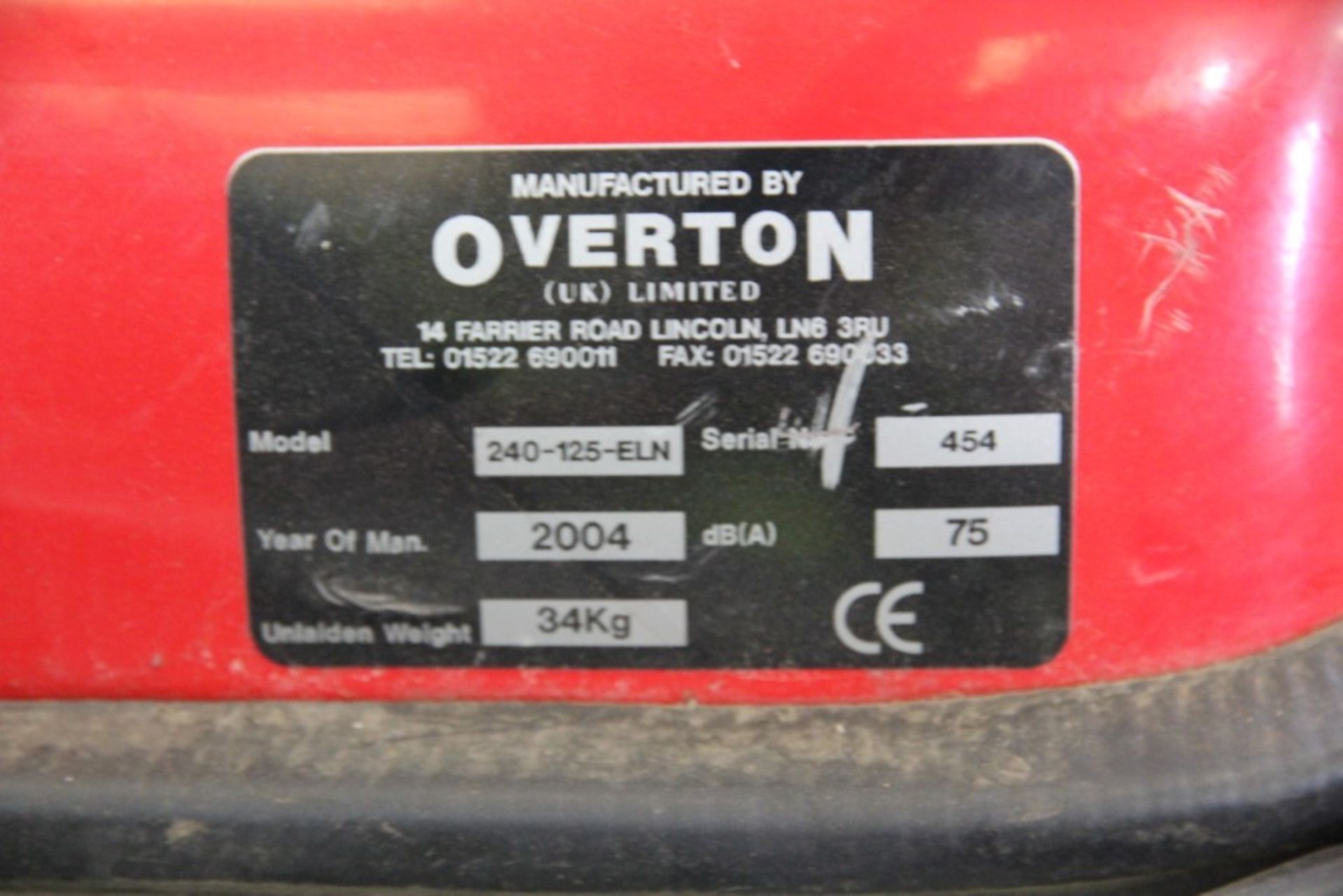 Overton 240-125-ELN Wheelie Bin Petrol Vacuum Cleaner / Leaf Collector - Image 6 of 6