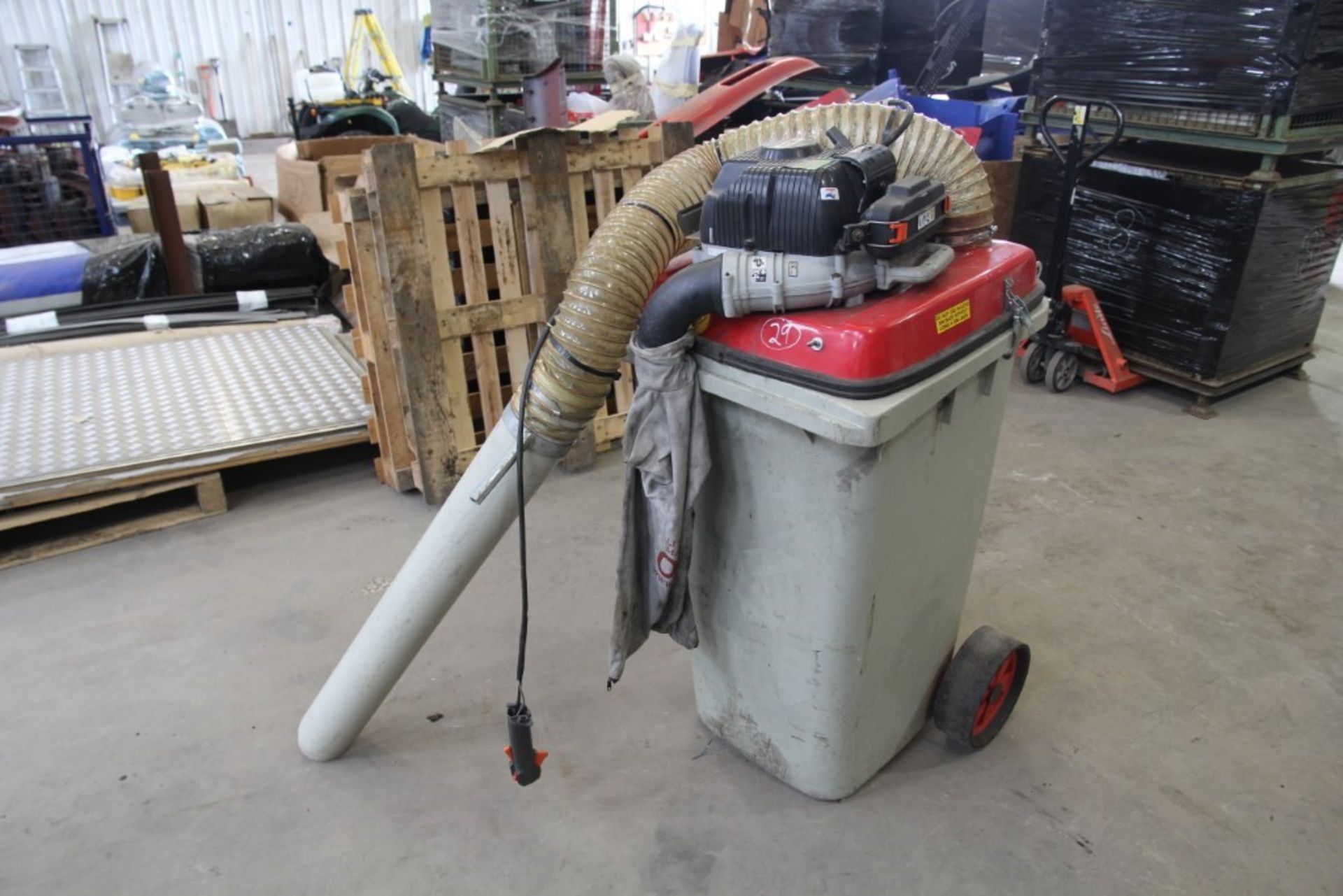 Overton 240-125-ELN Wheelie Bin Petrol Vacuum Cleaner / Leaf Collector