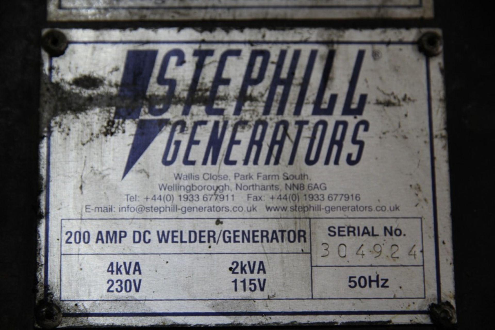 Stephill Generators 4kVA 200 Amp DC Petrol Welder / Generator - Image 11 of 11