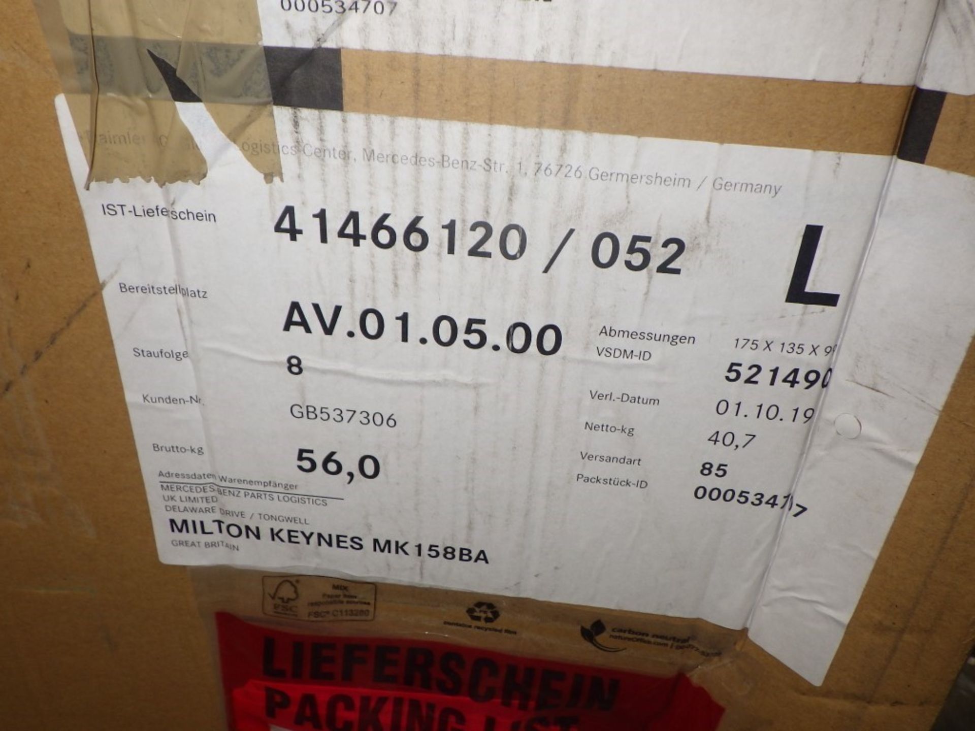 Assorted Daf / Mercedes Truck Parts (1 Pallet) - Image 9 of 19