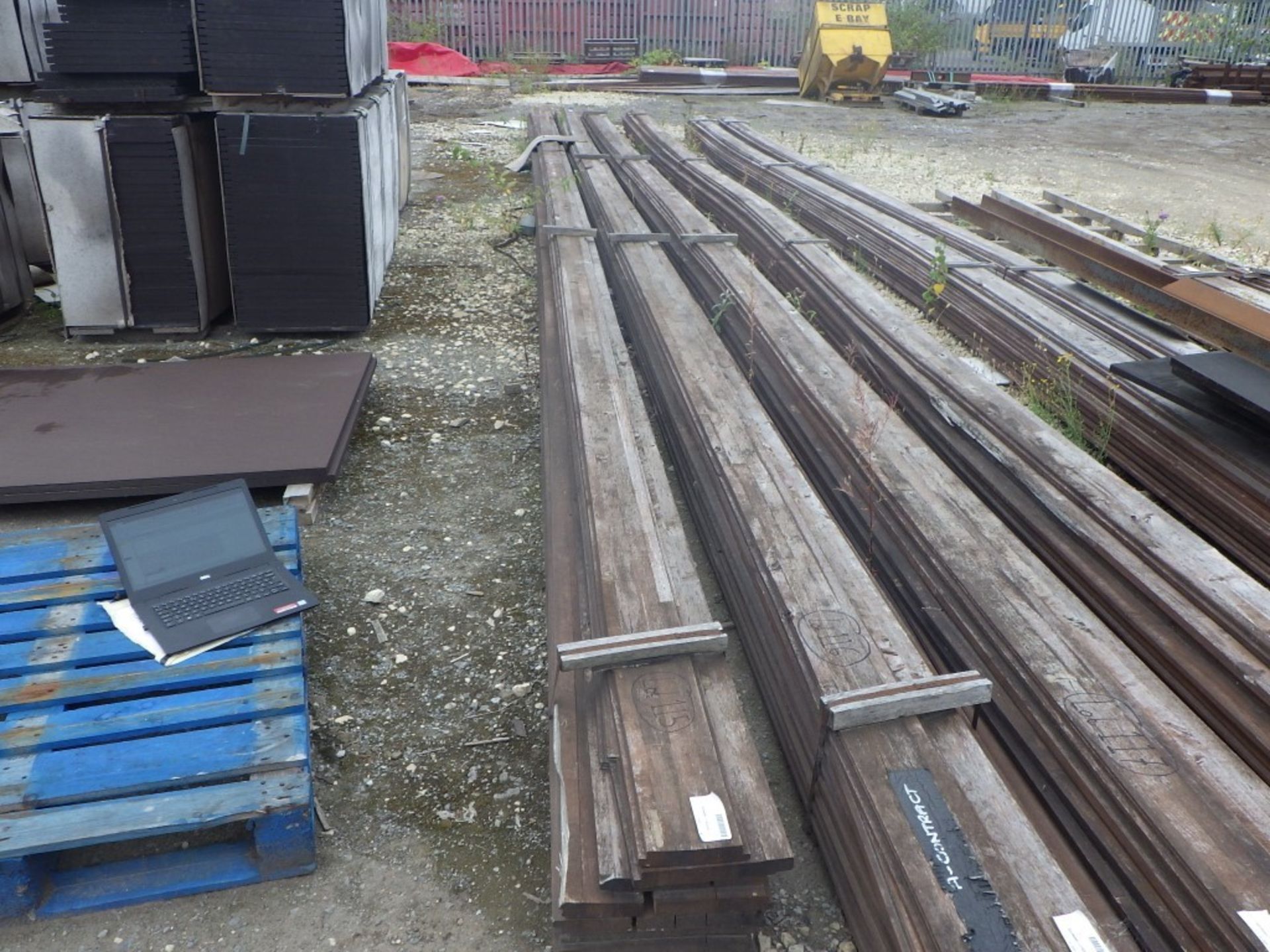 Laminate Flooring, Outside Stored, Some Weather / Other Damage, 45ft Lengths to Suit Box Trailer (1