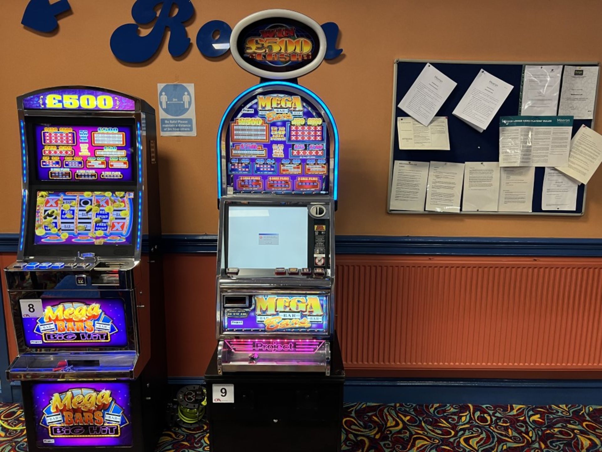 Project Coin Machines Limited, Mega Bars, Fruit Machine