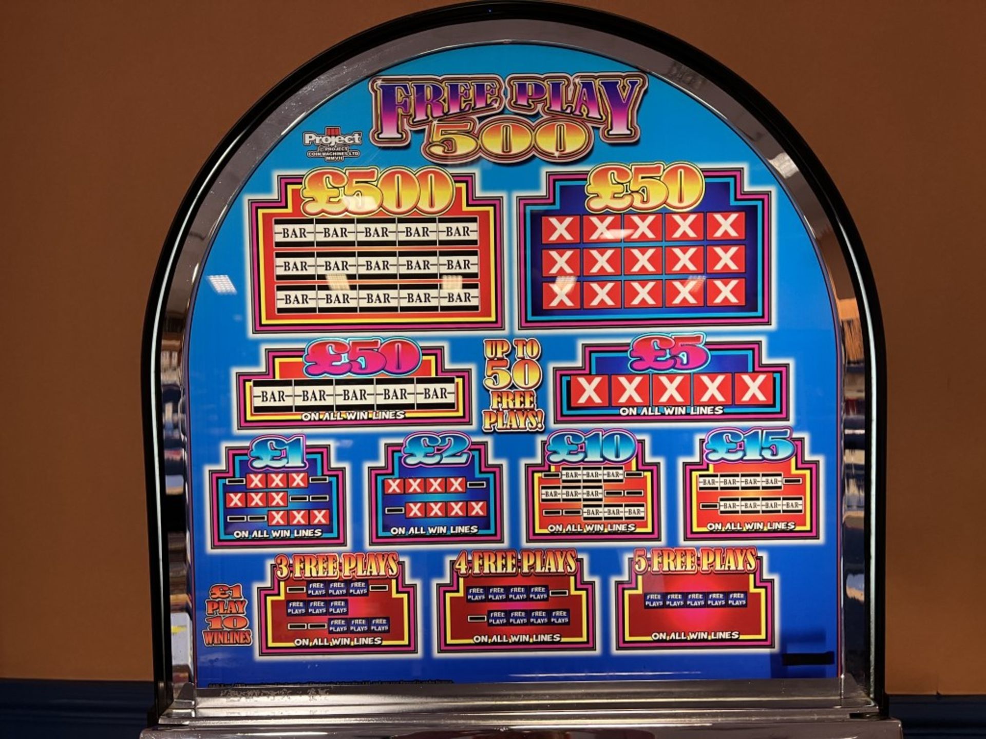 Project Coin Machines Limited, Free Play 500 Model, Fruit Machine - Image 3 of 4