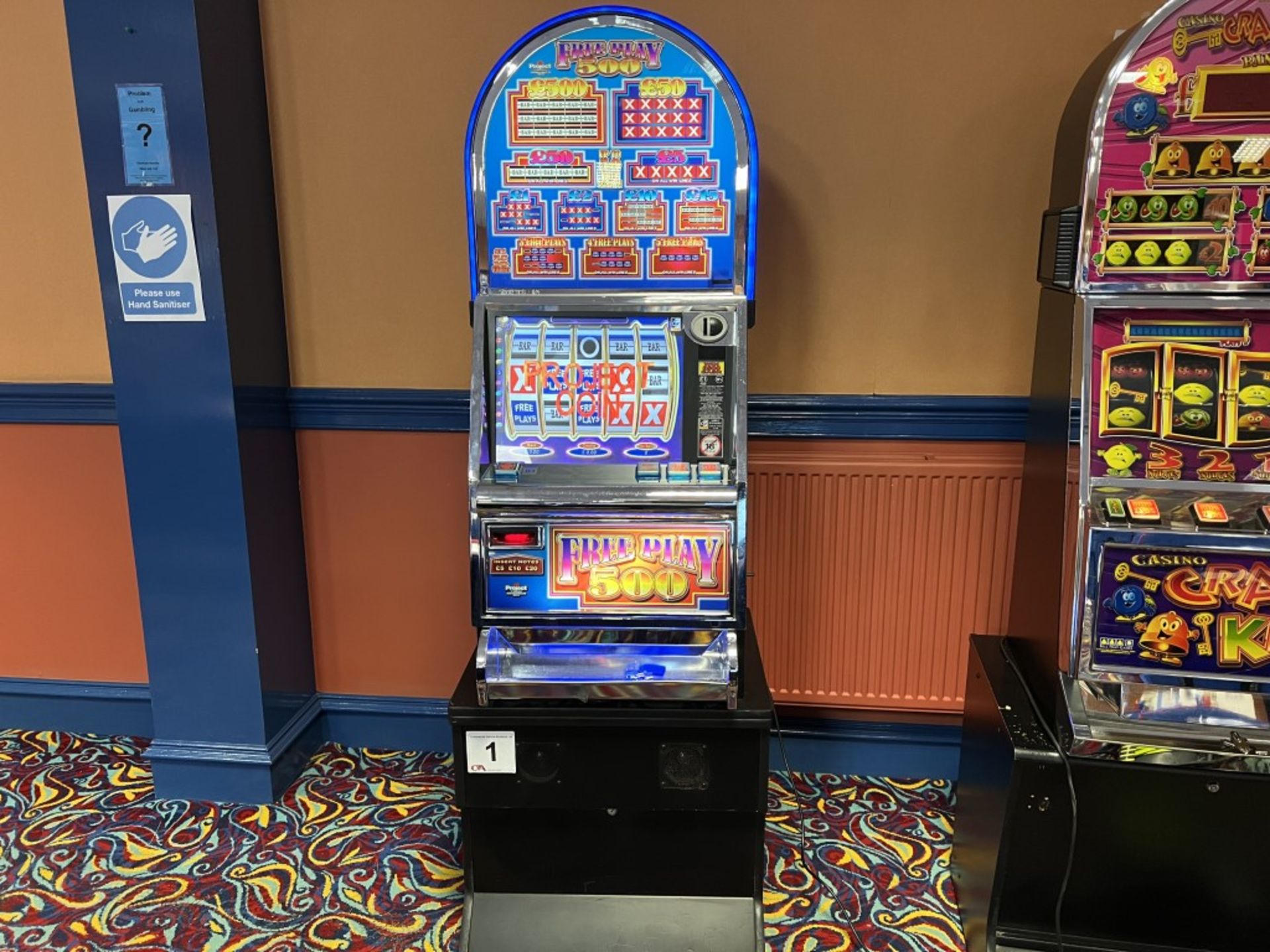 Project Coin Machines Limited, Free Play 500 Model, Fruit Machine