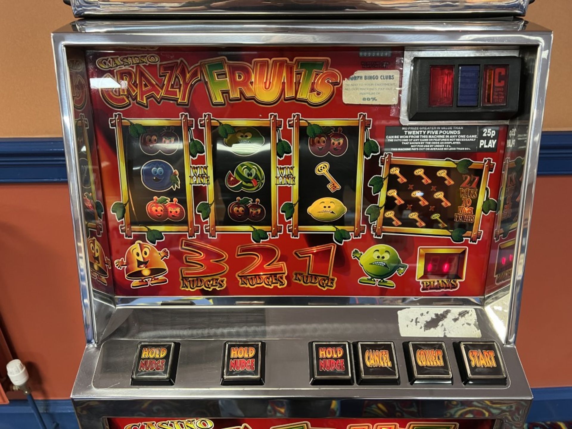 Bell Fruits, Casino Carz Keys Model Fruit Machine - Image 4 of 5