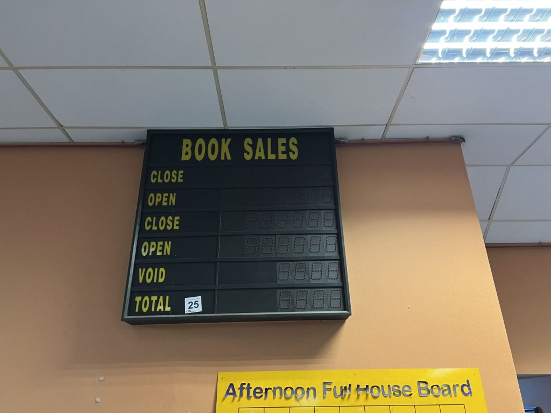 Book Sales Illuminated Sign Approx 2M * 2M