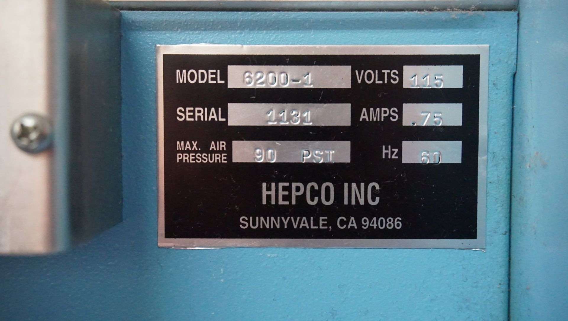 HEPCO 6200-1 AUTOMATIC BOWL FEEDER MACHINE W/ ACCESSORIES - S/N 1131 - Image 2 of 2
