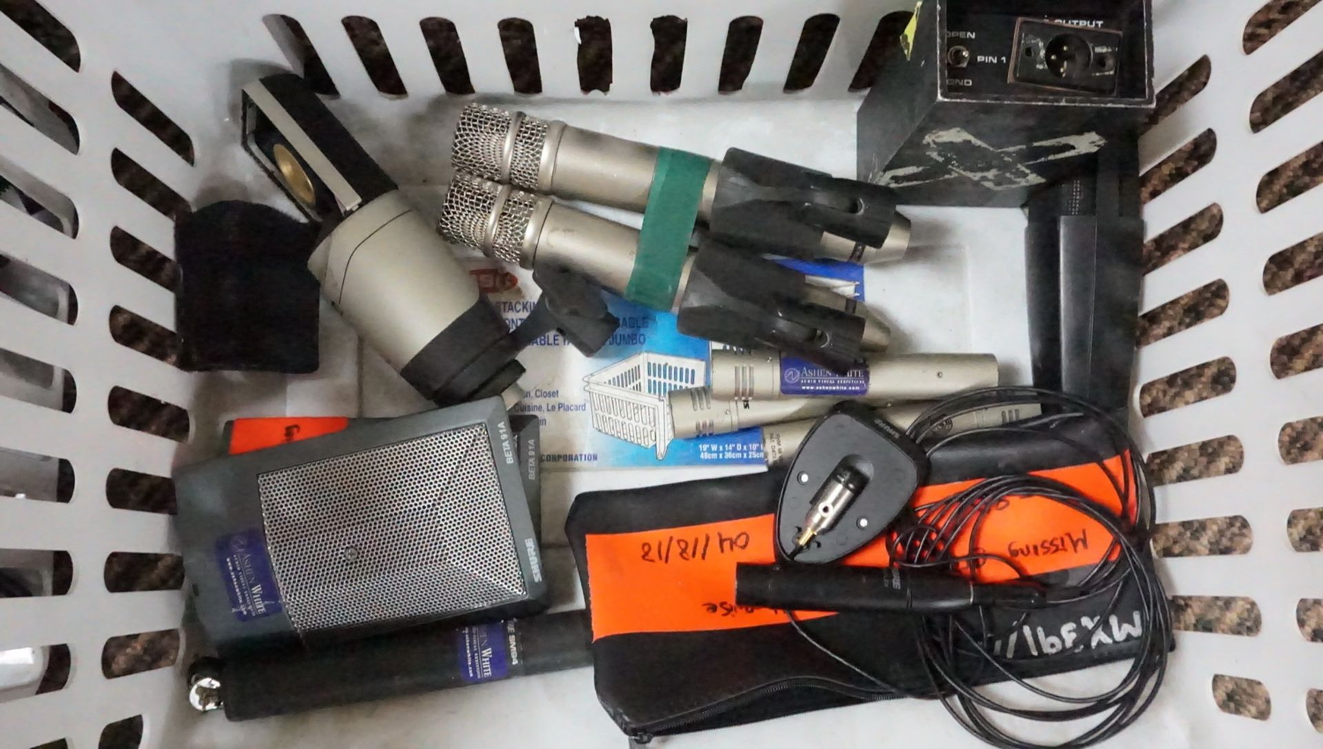 LOT - ASSTD MICS & HEAD SETS (AS IS) - Image 4 of 4