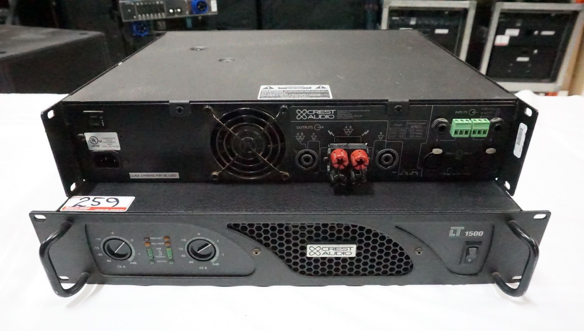 UNITS - CREST LT1500 STEREO POWER AMPLIFIER