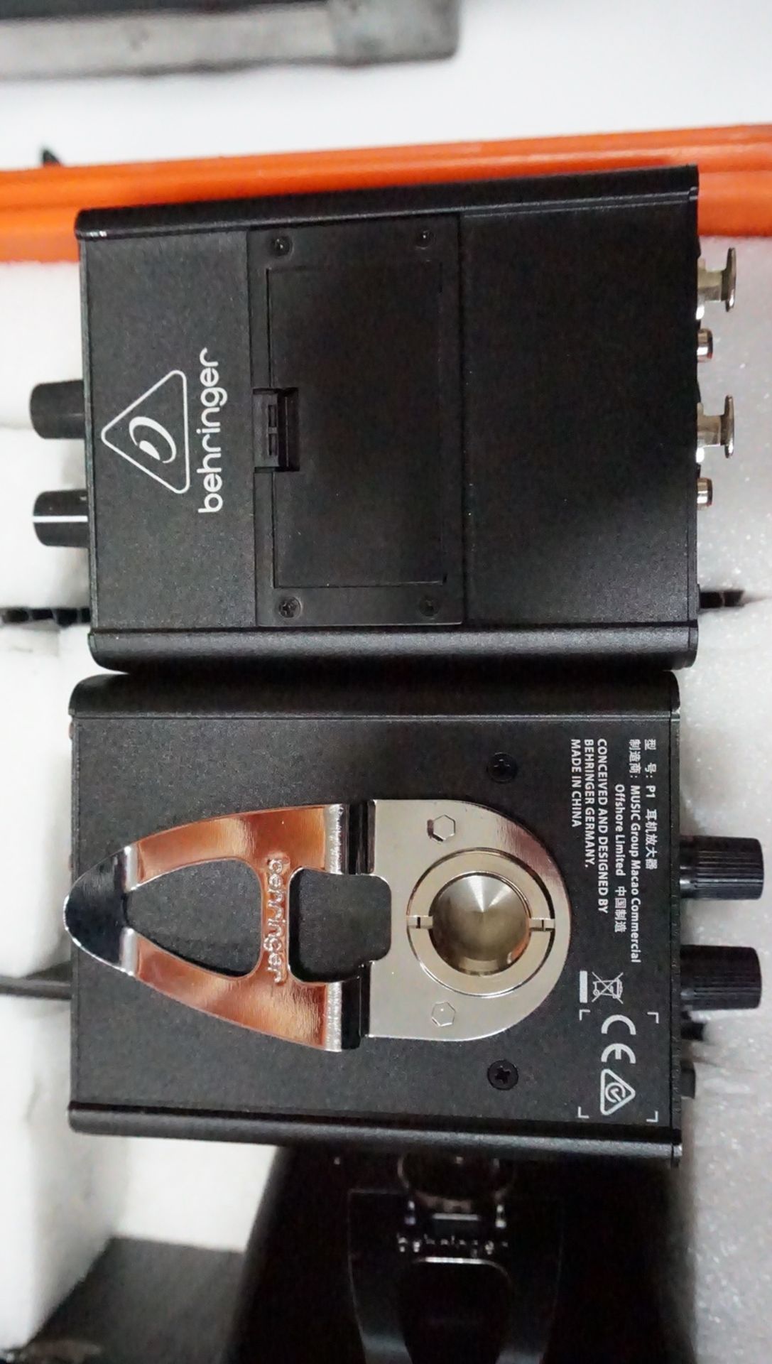 UNITS - BEHRINGER POWERPLAY P1 PERSONAL WIRED IN-EAR MONITOR AMPLIFIERS W/ POWER SUPPLIES IN CASE - Image 3 of 3