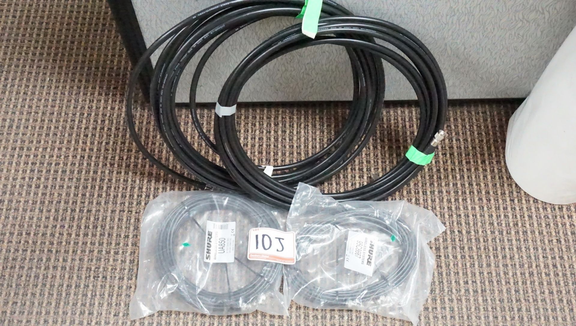 LOT - SHURE WIRELESS MIC ANTENNA CABLES