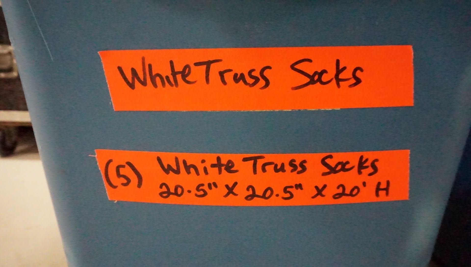 LOT - WHITE 20.5 X 205. X 20"H TRUSS SOCKS (5 PCS) - Image 2 of 2