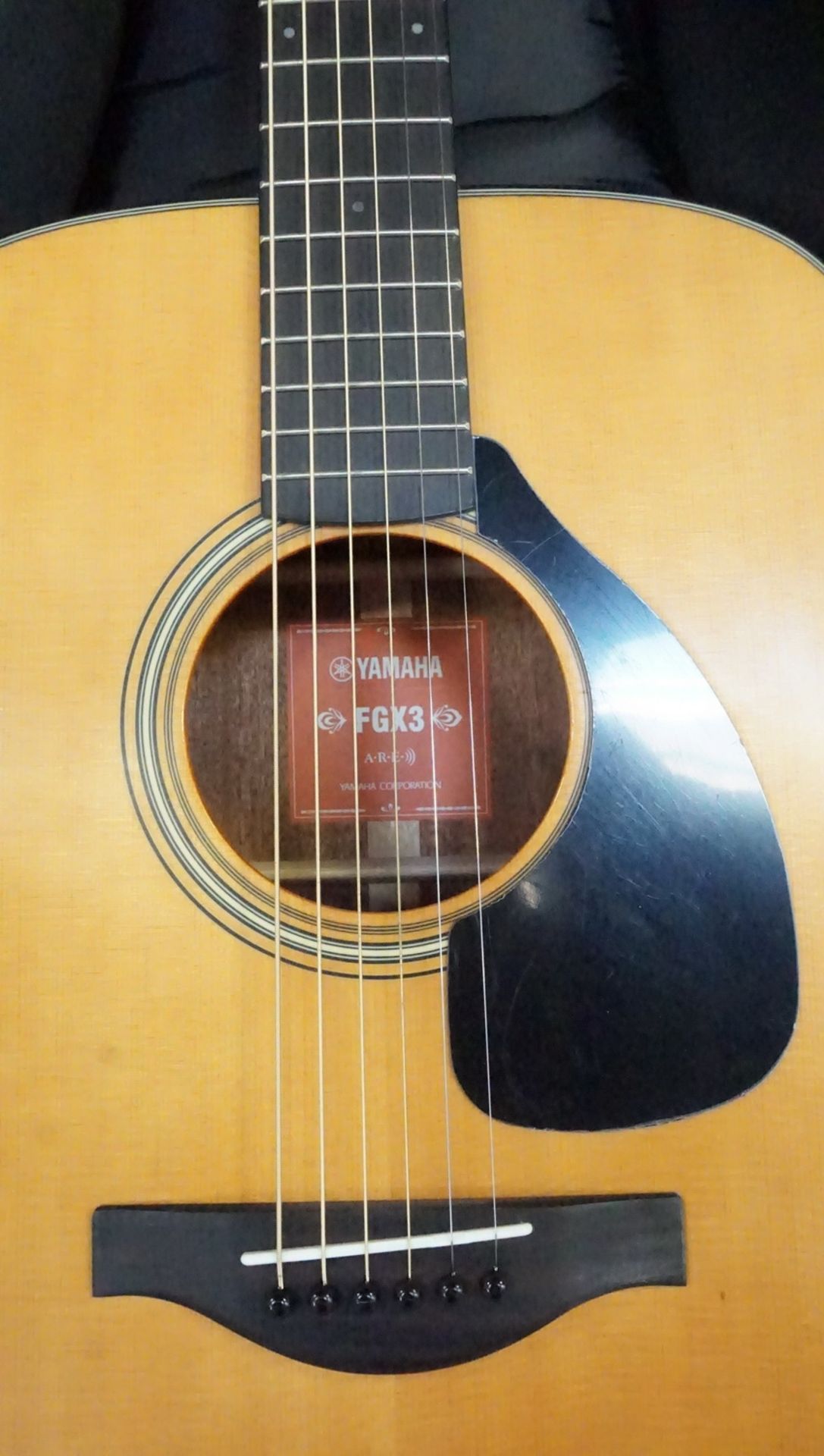 YAMAHA FGX3 ACOUSTIC-ELECTRIC GUITAR W/ YAMAHA BLACK SOFT CASE - Image 2 of 5