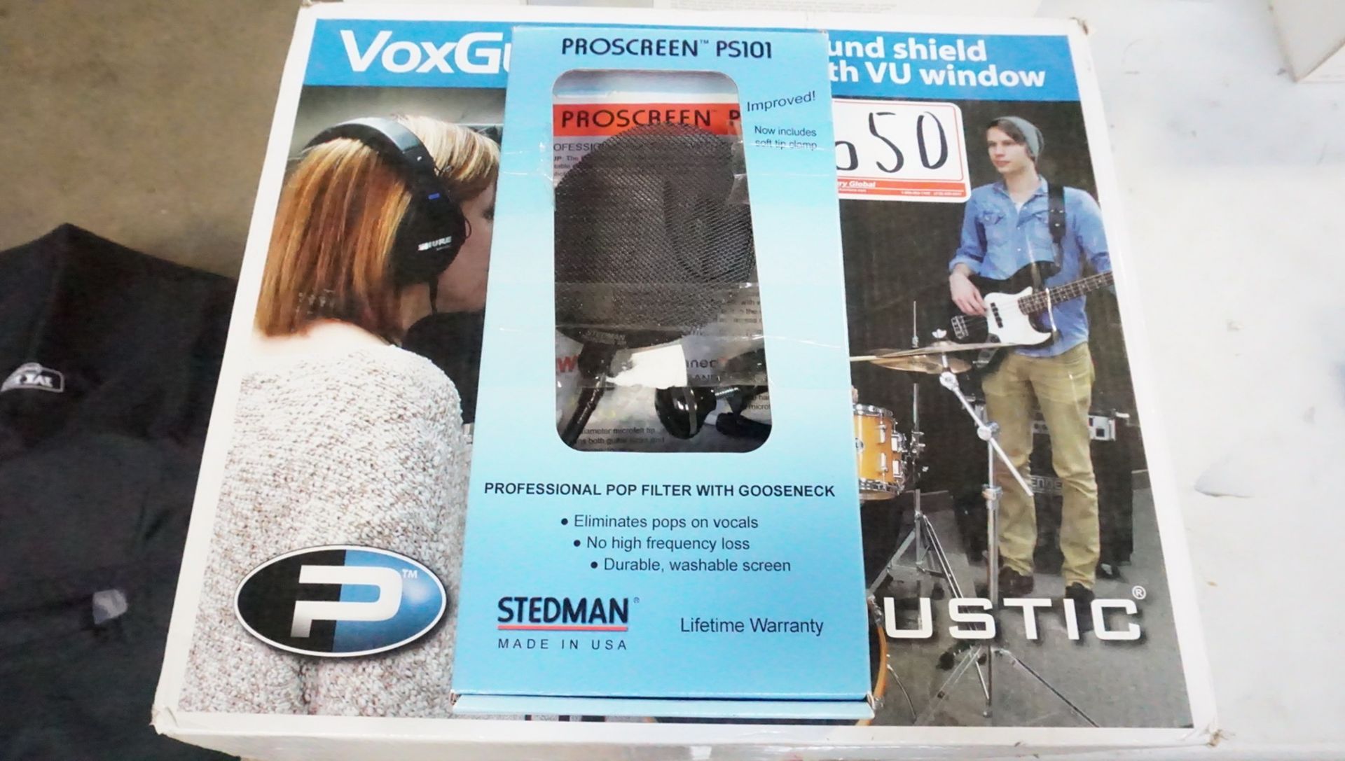 LOT - VOXGUARD UV SOUND SHIELD & STEDMAN PS101 POP FILTER