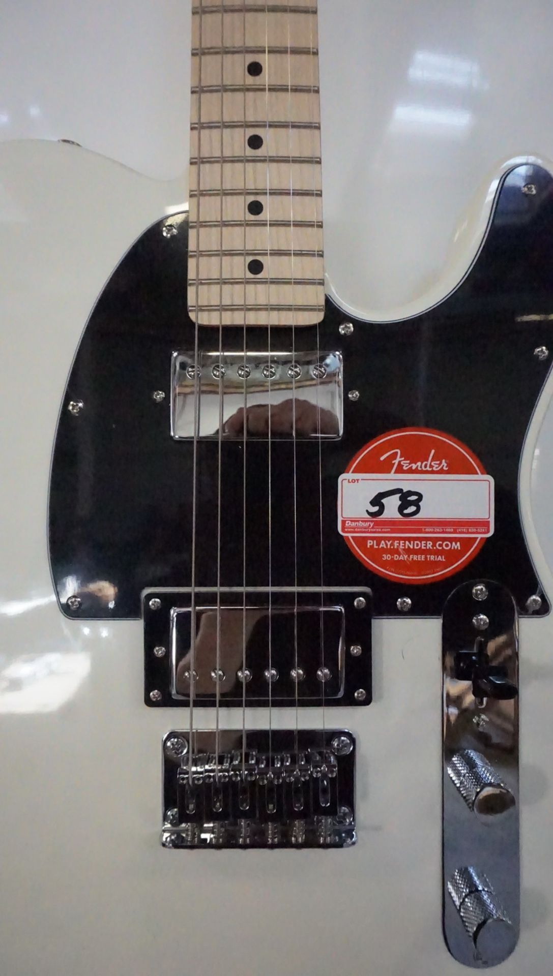 SQUIER CONTEMPORARY TELECASTER HH MN PRL WHITE ELECTRIC GUITAR (SMALL PAINT CHIP ON SIDE) - Image 2 of 6