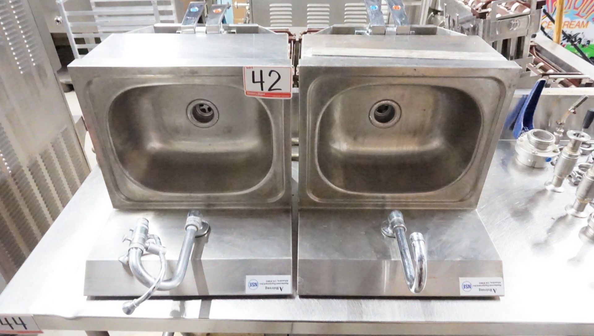 UNITS - ALL STRONG STAINLESS STEEL 15 X 15.75" WALL MOUNT SINKS