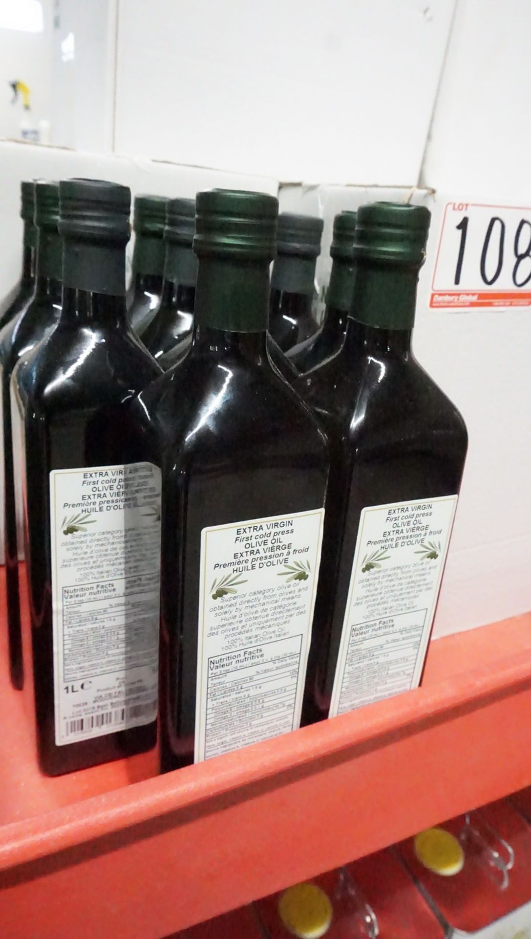 LOT - (8) CANS 5L OLIO & (8) CASES (12 BOTTLES/ CASE) OF EXTRA VIRGIN OLIVE OIL (EXP JUNE 2021) - Image 3 of 3