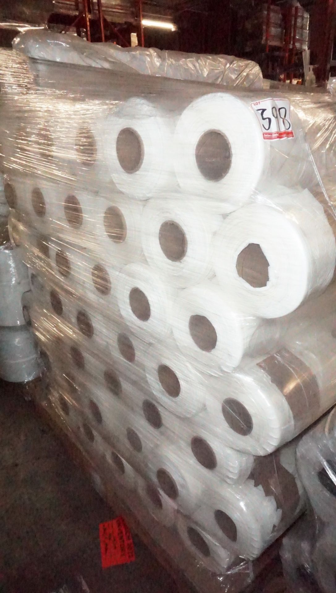ROLLS - WHITE PRINTED 36 X 12 X 46" 1.1 MIL TIRE BAGS (200 BAGS / ROLL)