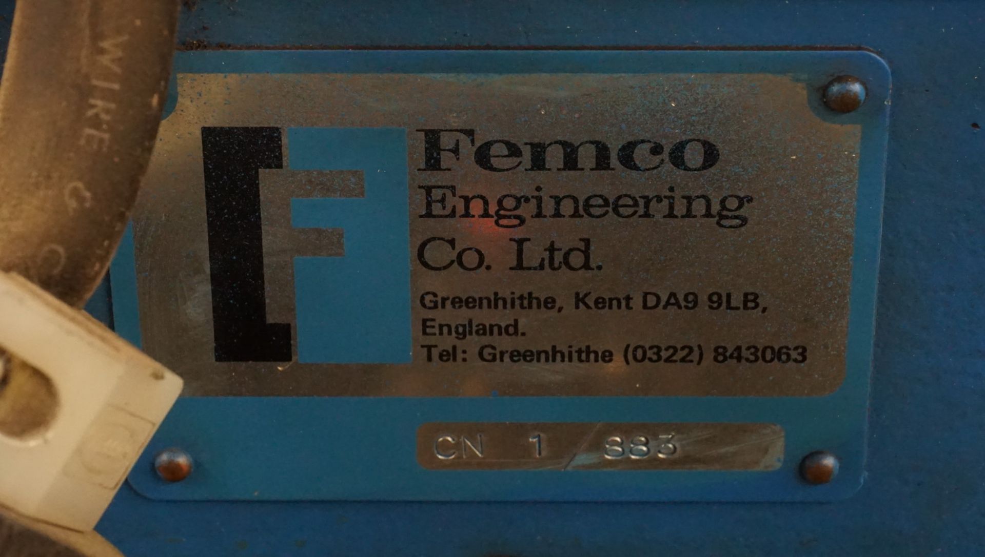 FEMCO ENGINEERING HYDRAULIC CORNER NOTCHER , S/N 883 (LOCATED @ 107 CONNIE CRES., CONCORD, ON) - Image 3 of 5