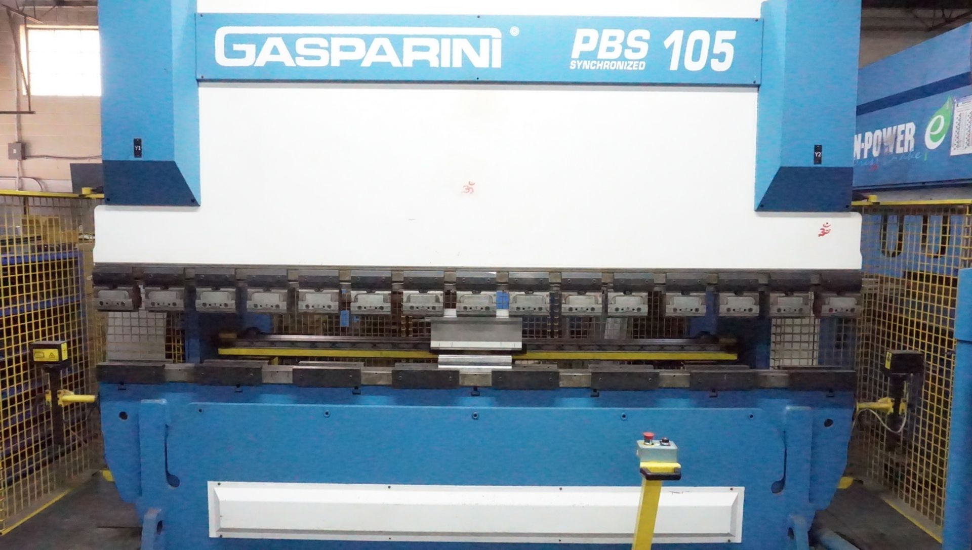 GASPARINI PBS105/3000 CNC PRESS BRAKE, W/ 4-AXIS BACK GAUGE, 105 TON CAPACITY, 122" FOLD LENGTH, 7. - Image 8 of 9