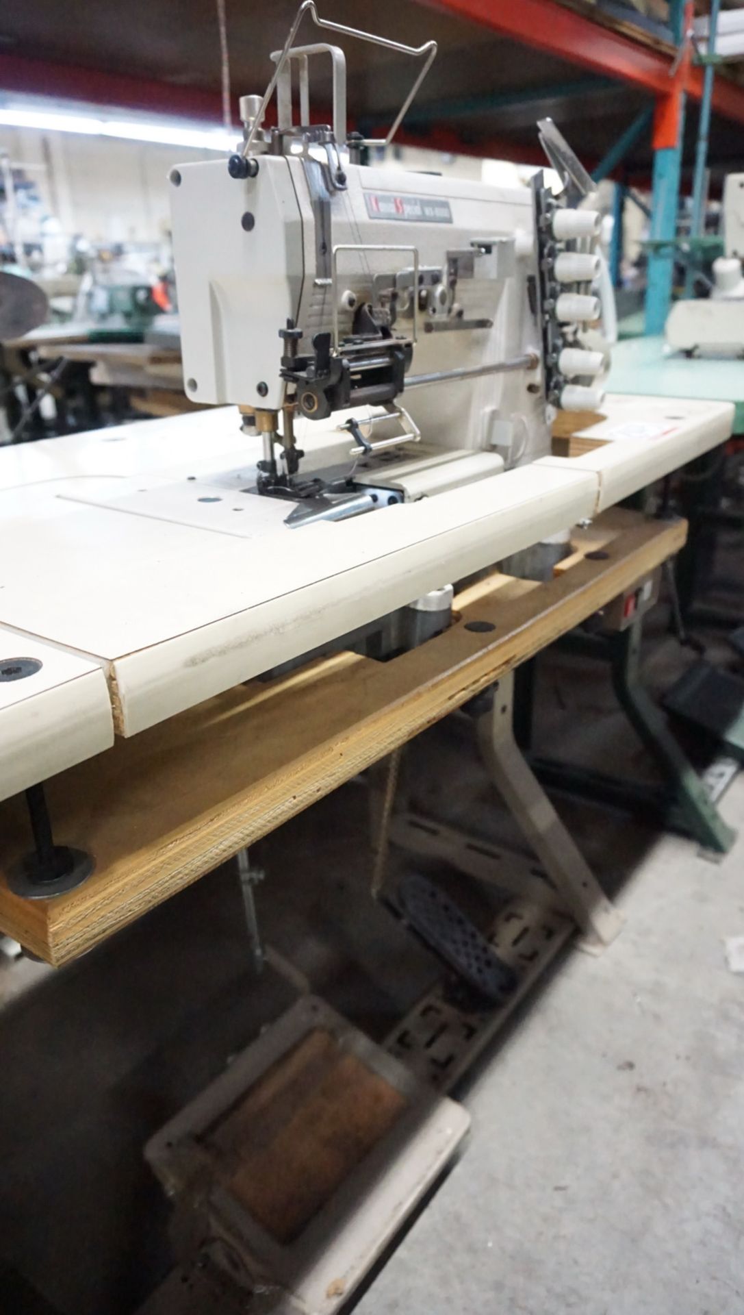 KANSAI WX-8803EMK FLATBED 3-NEEDLE TOP & BOTTOM COVERSTITCH (NO THREAD STAND) - Image 3 of 5