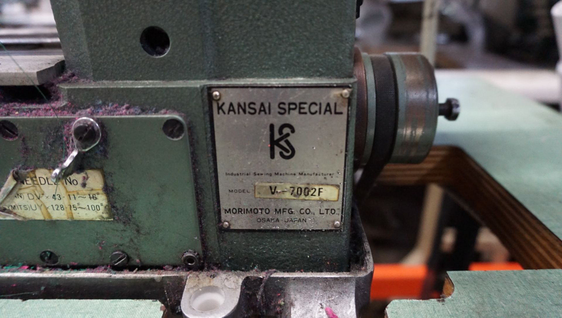 KANSAI 7002F 2-NEEDLE FLATBED COVERSTITCH - Image 3 of 3